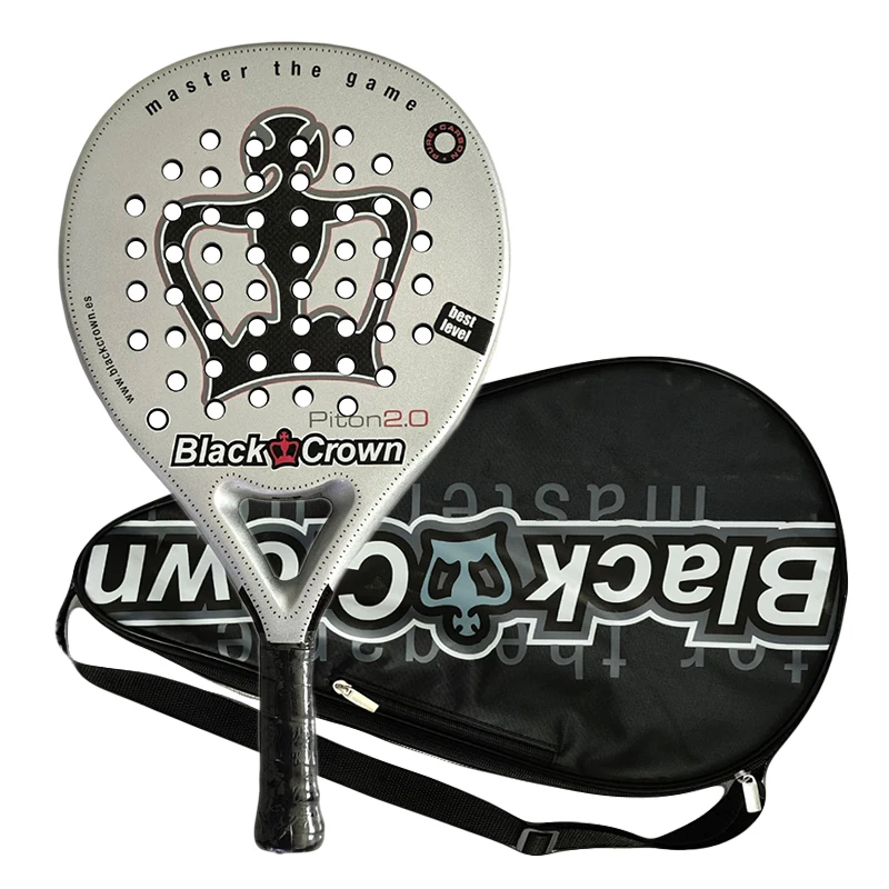 

3K Carbon Fiber Plate Type Paddle Padel Tennis Racket, Professional Badminton Master Piton 2.0 Sports Racquet