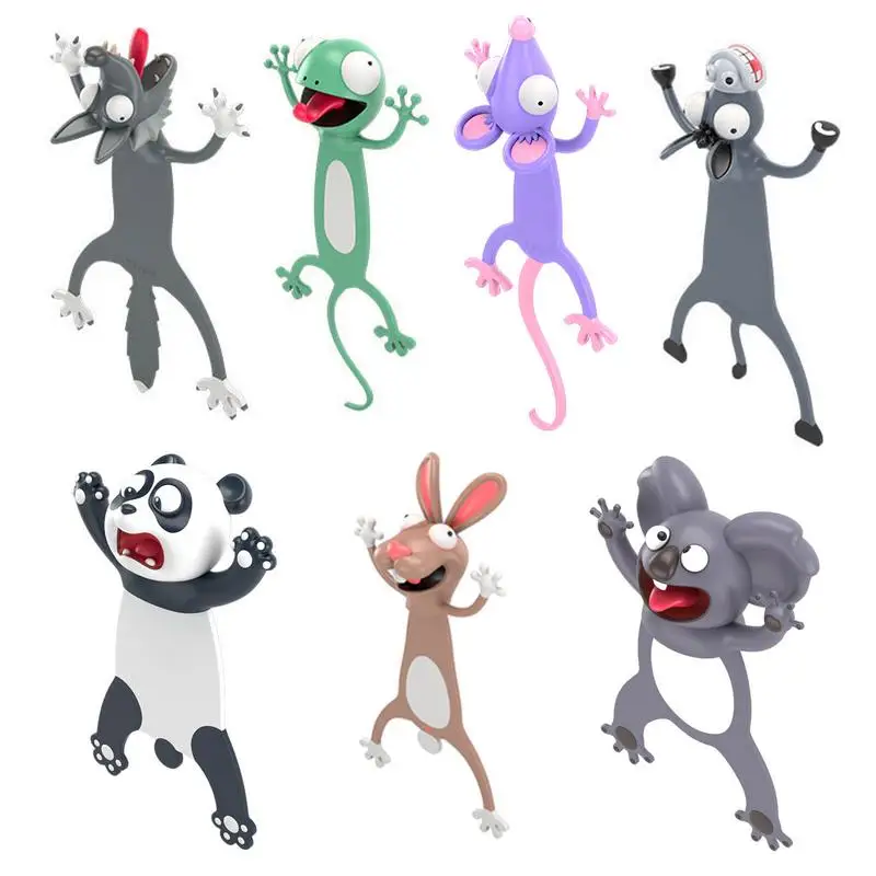 Marcapáginas 3D De Animales - Pack De 12 Con Jirafa Y Más, Datos Curiosos