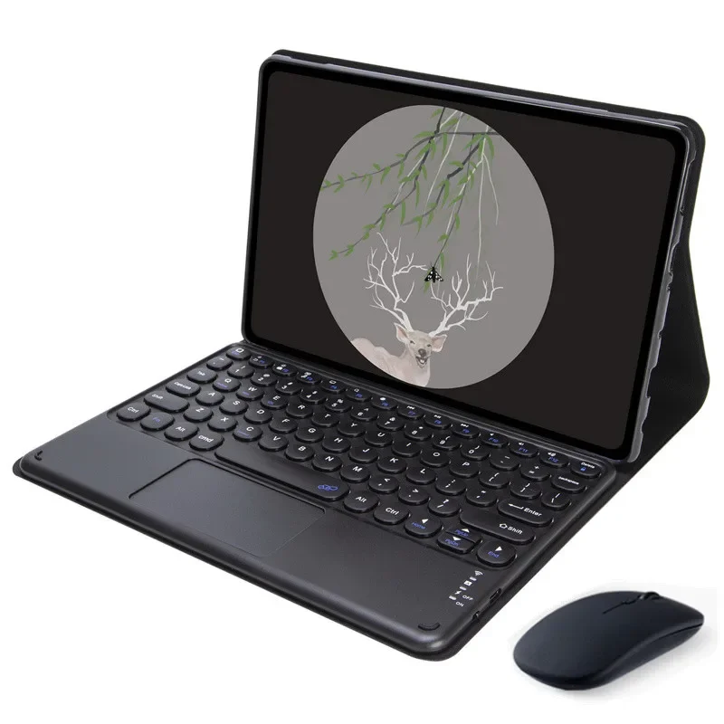 Magnetic Touchpad Keyboard Case for 8.7-Inch Tablets - Enhanced Protective Cover with Built-In Teclado