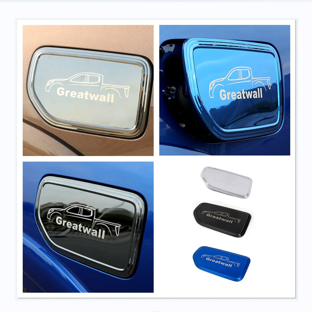 

For Great Wall Cannon GWM Poer Ute 2019 - 2022 Accessories Car Gas Fuel Tank Cap Decor Protector Garnish Sticker Cover