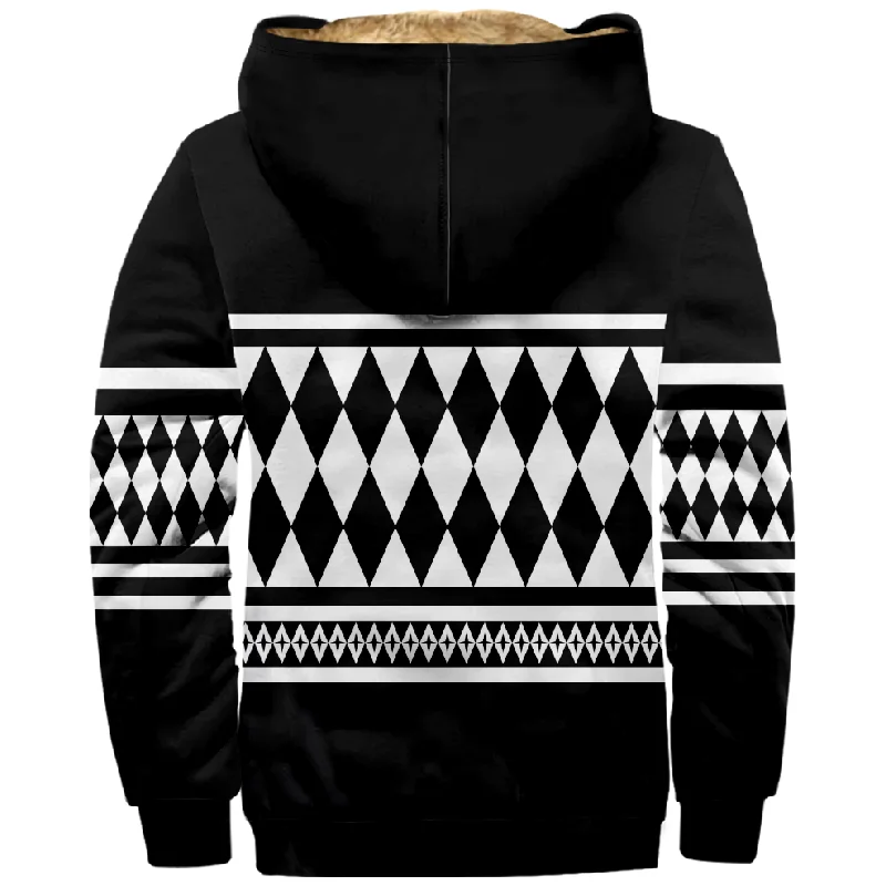 New Colorful Stripe Cotton Coat Hooded Sweater Casual Print Men's Fur Loop Arctic Velvet Zipper Patch Pocket Hooded Sweater a01