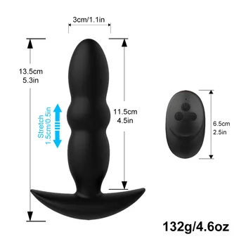 Prostate Massager Wireless Butt Plug Vibrator for Men Masturbator Woman Gay Dildo for Anal Vibrators Stretching Devices Sex Toys 4