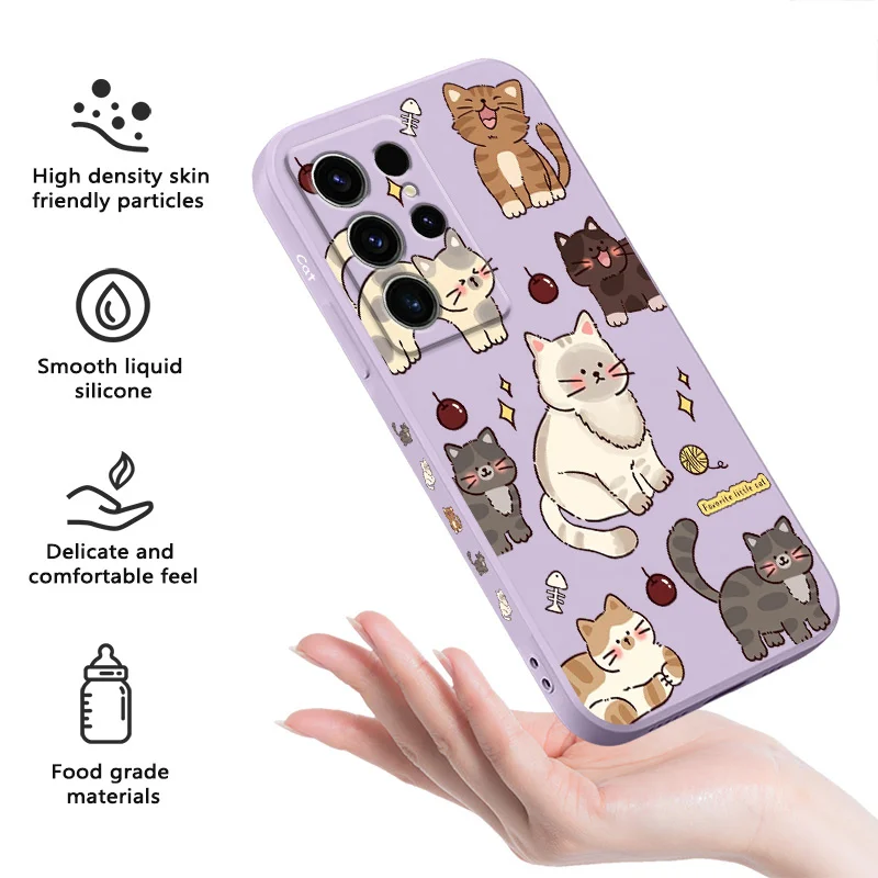 Adorable Cat Design Phone Case Cover