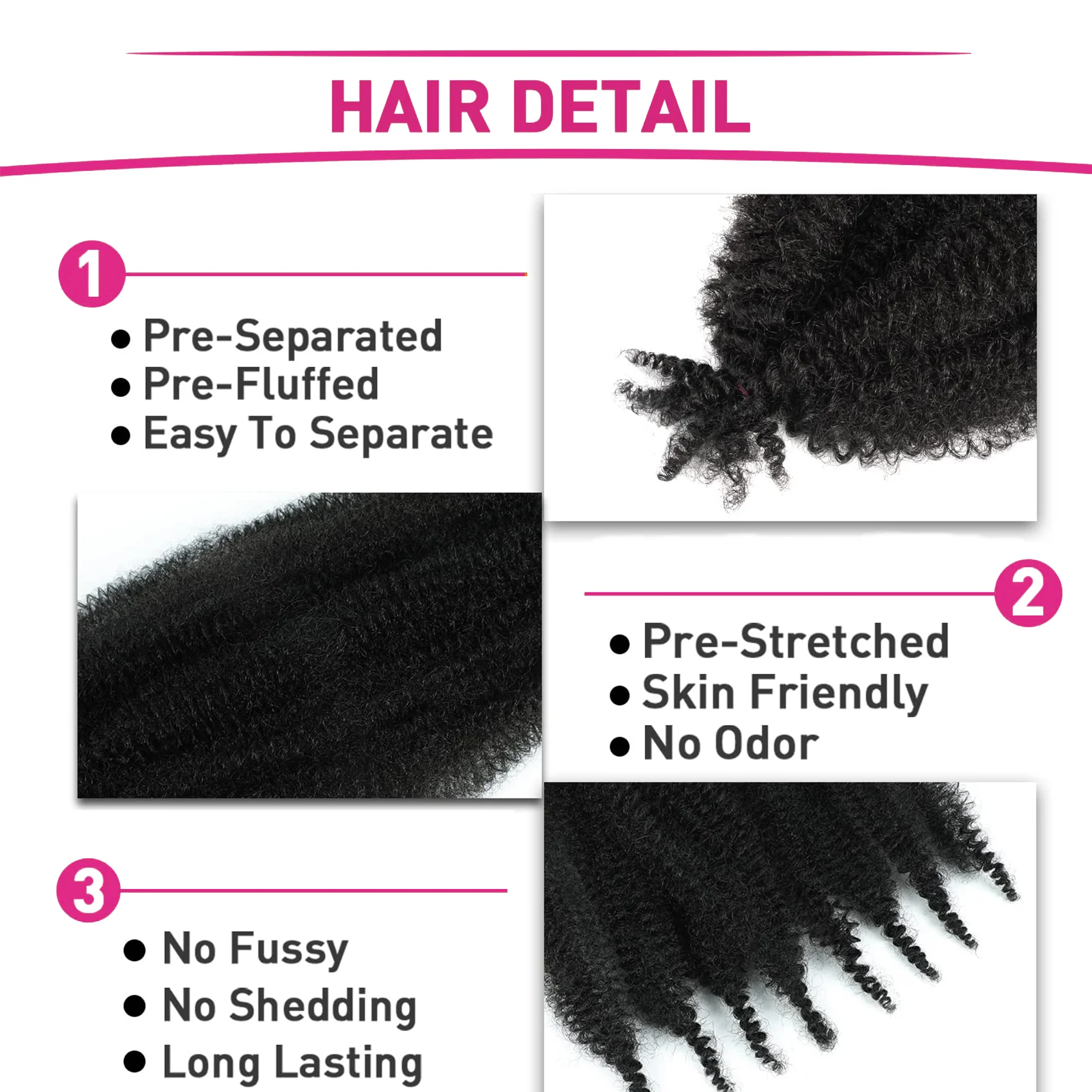 12 -30 Inch Afro Twist Twist Braiding Hair Springy Afro Twist Hair Pre Fluffed Spring Twist Hair For Soft Locs Synthetic Hair 3