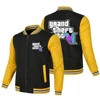 Grand Theft Auto VI Game Men's Baseball Jacket GTA6 Game Street Hip Hop Fashion Big Size Harajuku Casual Baseball Jacket 4