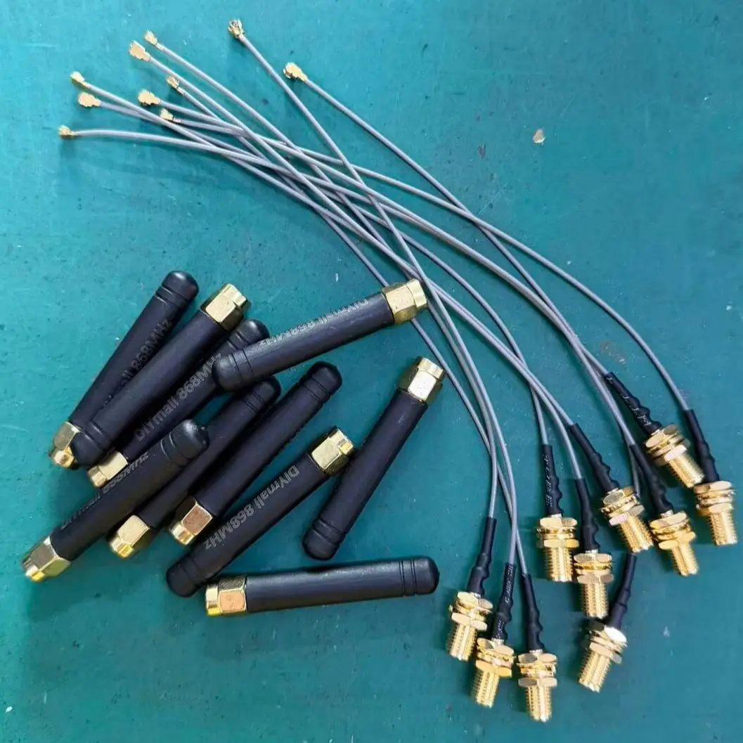 10 Stück 868MHz / 915MHz Lora-Antenne U.FL I-PX zu SMA-Stecker 2dBi Verstärkungsantenne für Lora-Board Lora32u4 II Wifi Lora32