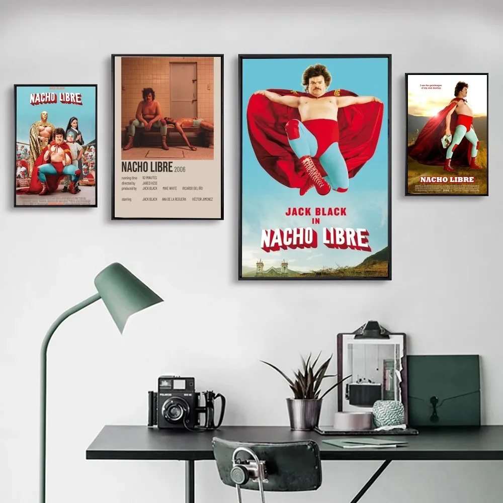 Nacho Libre Sport Comedy Film Poster Poster Prints Bedroom Office Living Room Art Wall Painting Home Decoration Sticker
