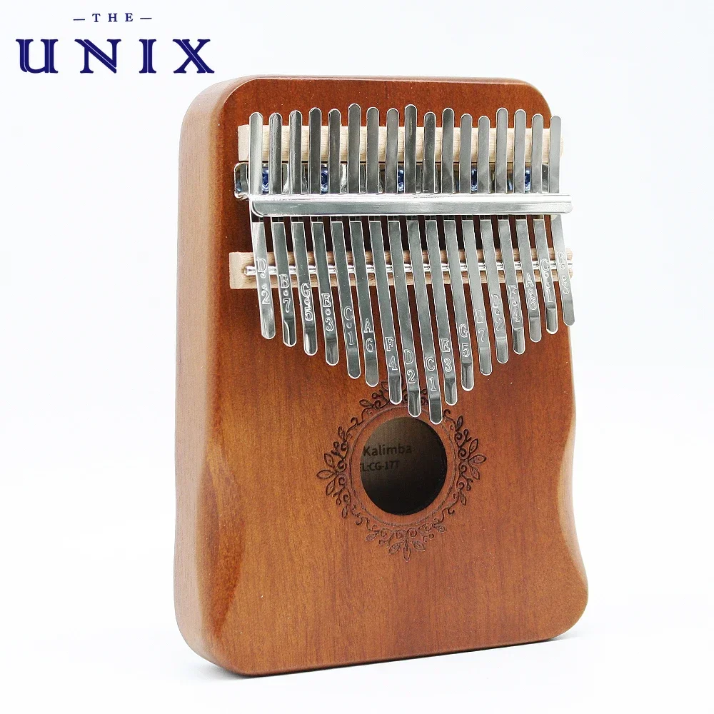 17 Keys Kalimba Thumb Piano High Quality Wood Mahogany Mbira Body Musical Instruments With Learning Book Kalimba Piano
