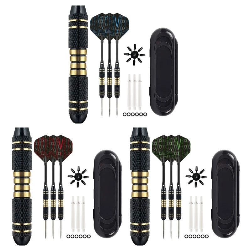 

1 комплект, латунный дротик со стальным наконечником, профессиональный набор латунных дротиков со стальным наконечником, 22 г, в