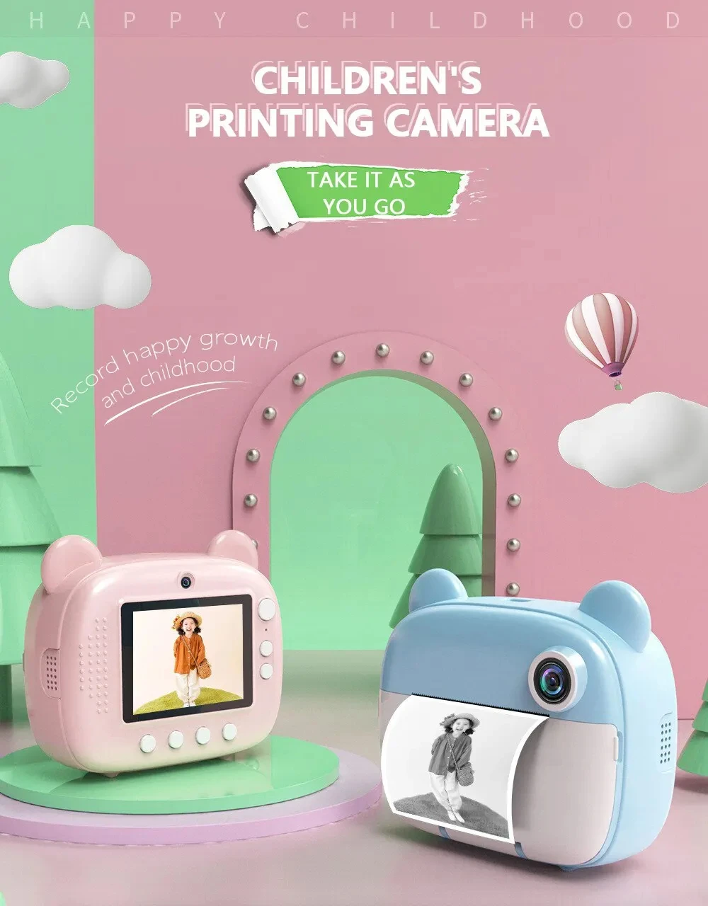 Cámara Instantánea Digital Ciervo Azul/r: ¡Captura los Momentos Más Lindos de Tus Emplumados!