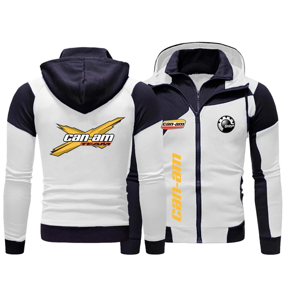 2024 New Windproof and Warm Double Zipper Men's Jacket BRP All Terrain Bike CAN-AM Logo Fashion Outdoor Cycling Jacket 6 S9e9ec46d0165482093acb1ac9662b78bV