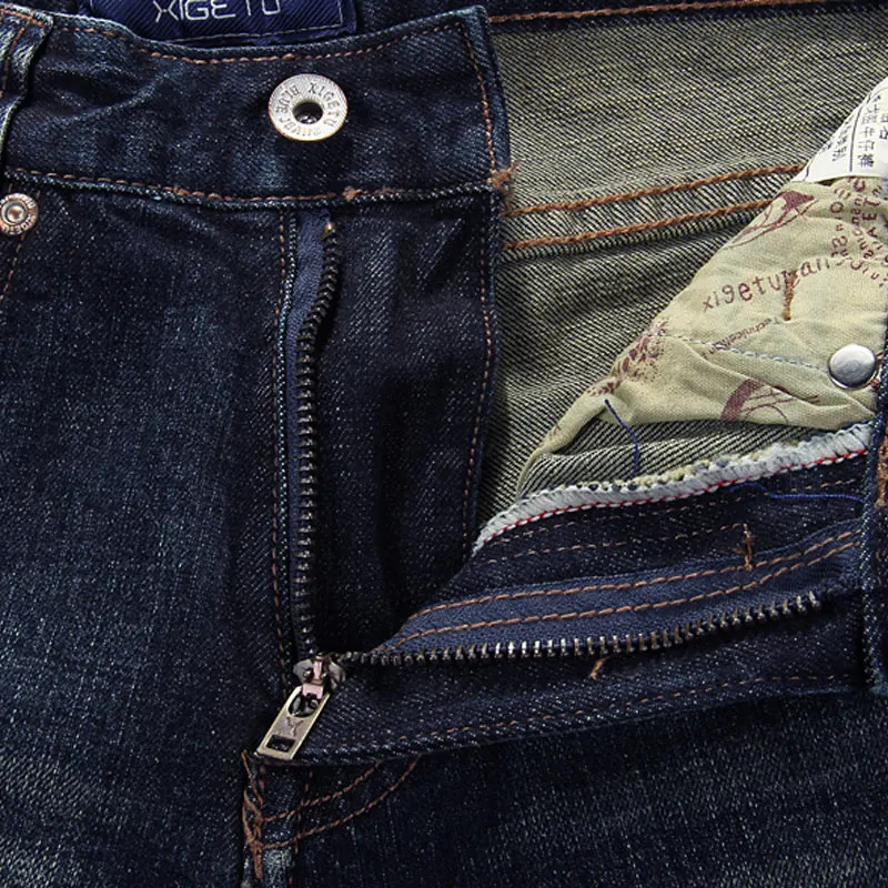 Fashion Designer Men Jeans Retro Black Blue Slim Fit Stretch Ripped Jeans Men Trousers Italian Vintage Casual Denim Pants Hombre