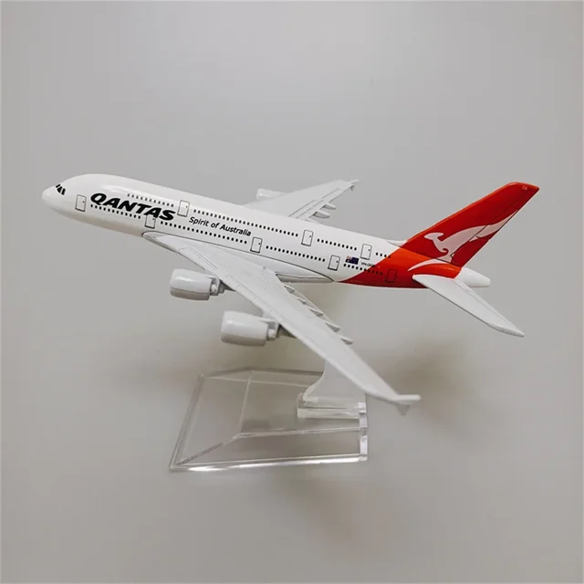 합금 금속 Qantas A380 비행기 모형: 정교한 에어버스 A380 복제품