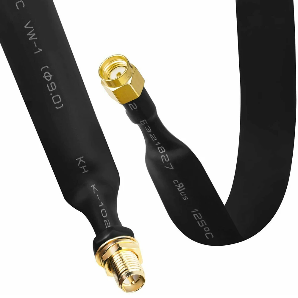 헬륨 핫스팟 채굴 안테나 LoRa 플랫 윈도우 문짝 피드 스루 동축 케이블, 80cm 초저손실 플랫 문짝 및 윈도우 테일 파이버