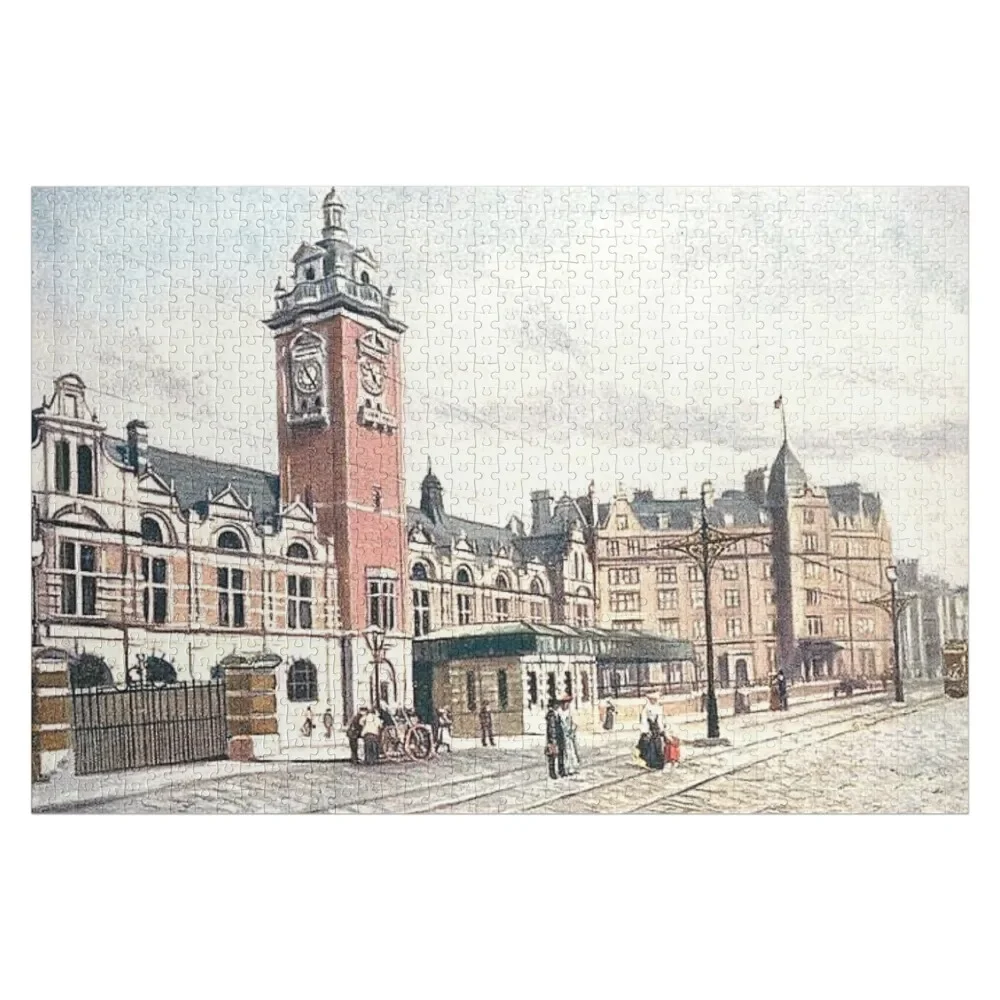 Victoria Station & Hotel, Nottingham, Nottinghamshire, England Jigsaw Puzzle Personalized Gift Ideas Personalized Gift Puzzle