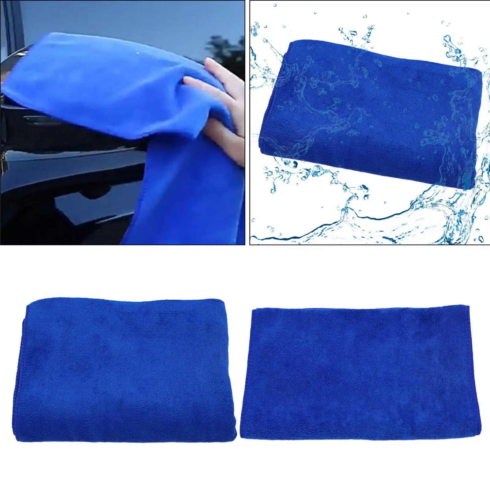 Car Wash Microfiber Towel Reusable Absorbency Professional Washable Car Wash Towel for Cars Detailing Household Cleaning