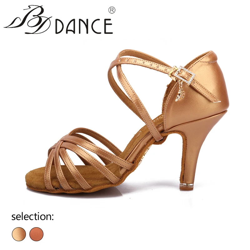 BD ダンスシューズ女性ラテンダンスシューズ耐性と快適なソフト