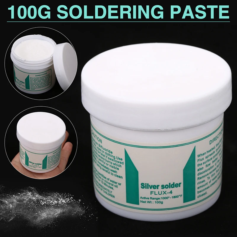 100g Soldering Paste Flux Silver Brass Brazing Powder Melting Covering Isolating Welding Paste