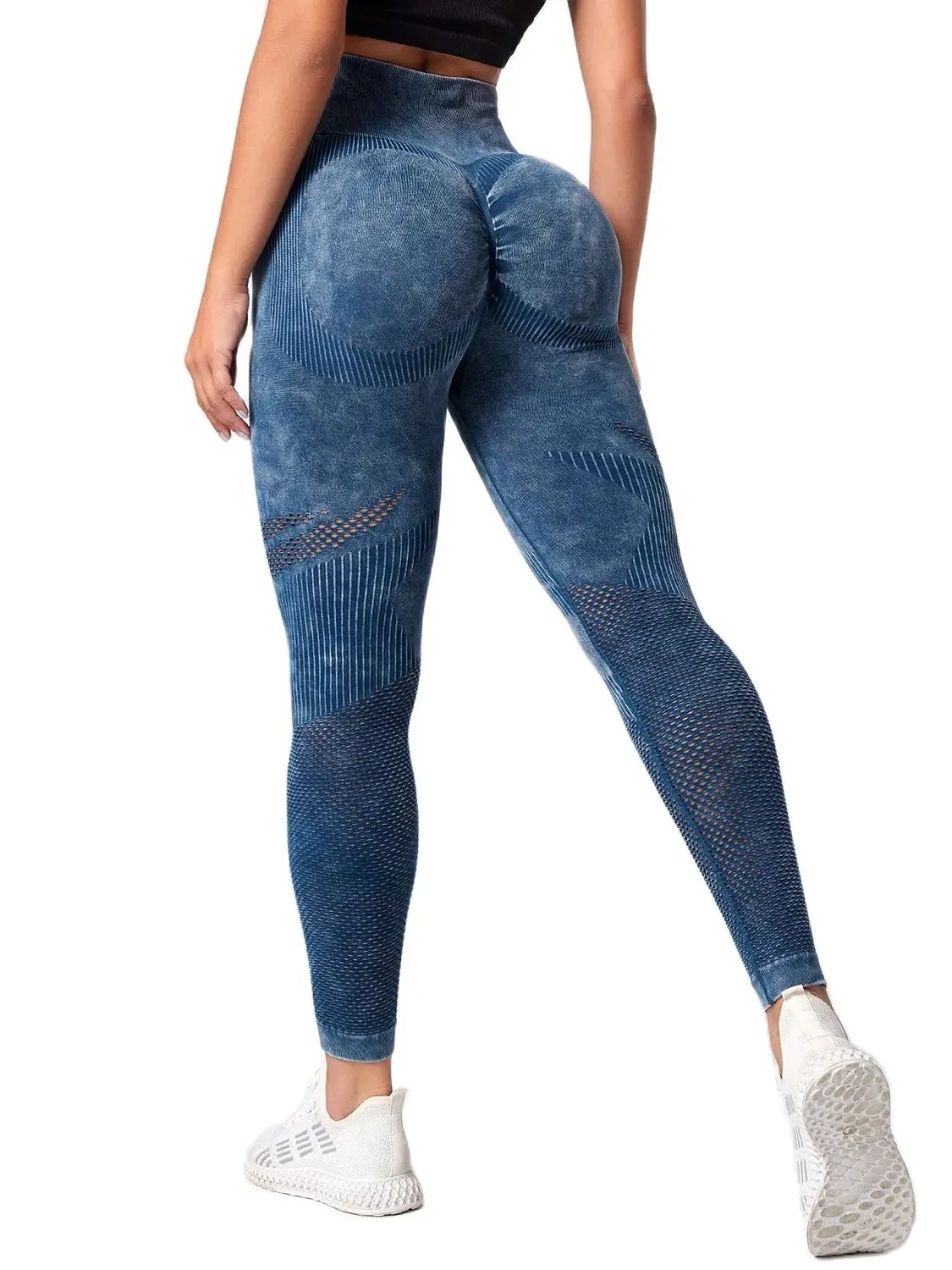 Women seamless high waist yoga pants leggings workout running sportwear push up gym trousers hollow fitness training sports leggings yoga pants