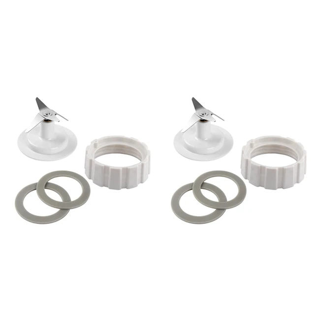 Hamilton Beach Blender Blades with Blade Gasket Blender Base Bottom Cap and 2 Rubber O Ring Sealing Ring Gasket