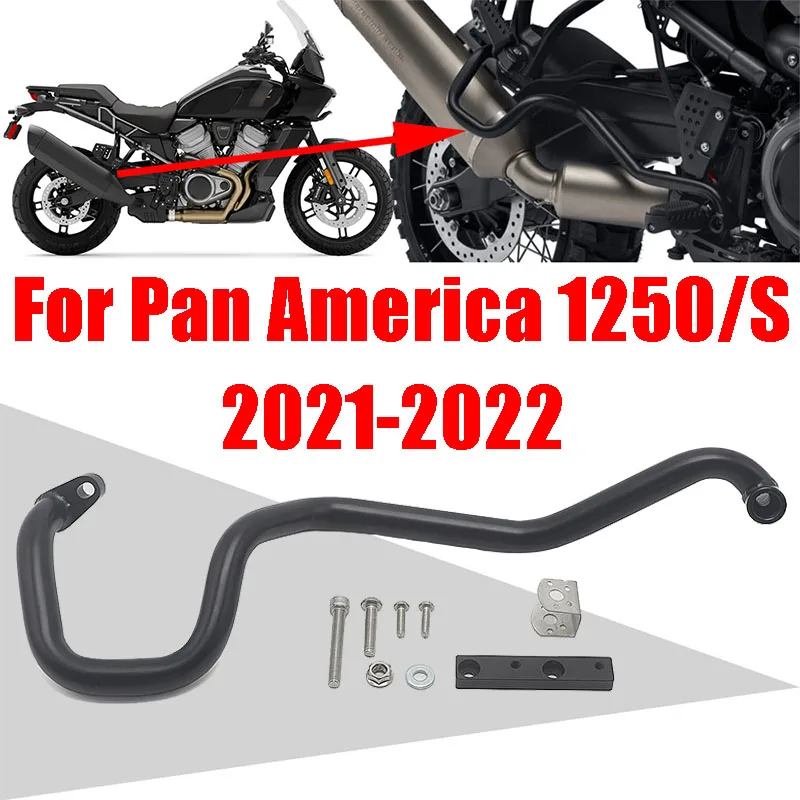 

For Harley Pan America 1250 S PA1250 RA1250 S 2021 2022 Accessories Muffler Exhaust Slider Crash Bars Guard Protector Protection