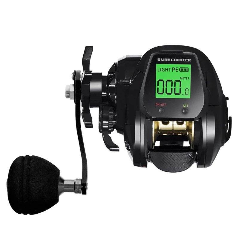 

SAMOLLA TX800 Baitcasting Fishing Reel Electronic Big Led Screen High Speed 7.2:1 10Kg Waterproof Cast Drum Wheel Casting