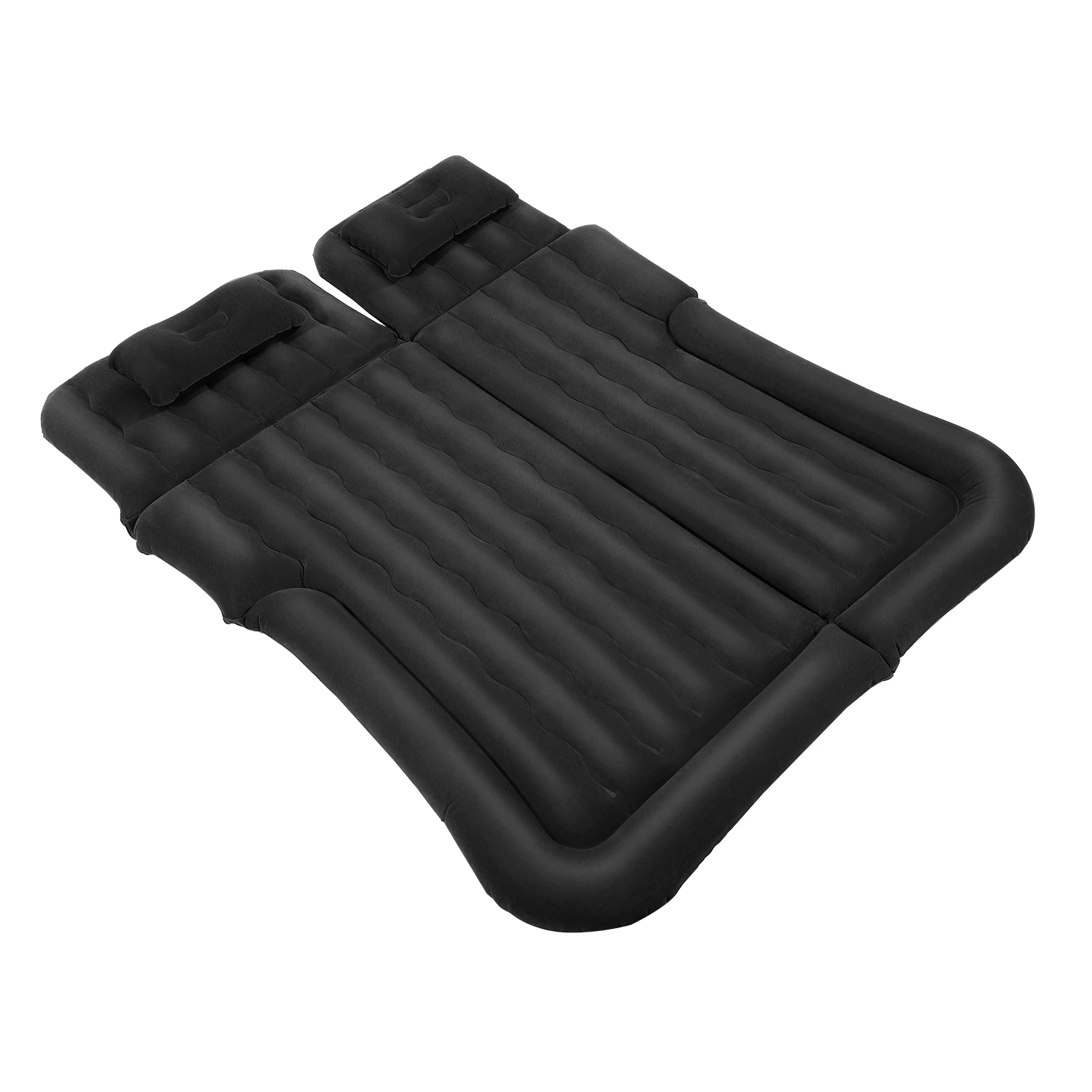 2 In 1 Multifunction Inflatable Travel Mattress PVC Flocking Soft Sleeping Rest Cushion for Car SUV Home Travel Picnic Camping