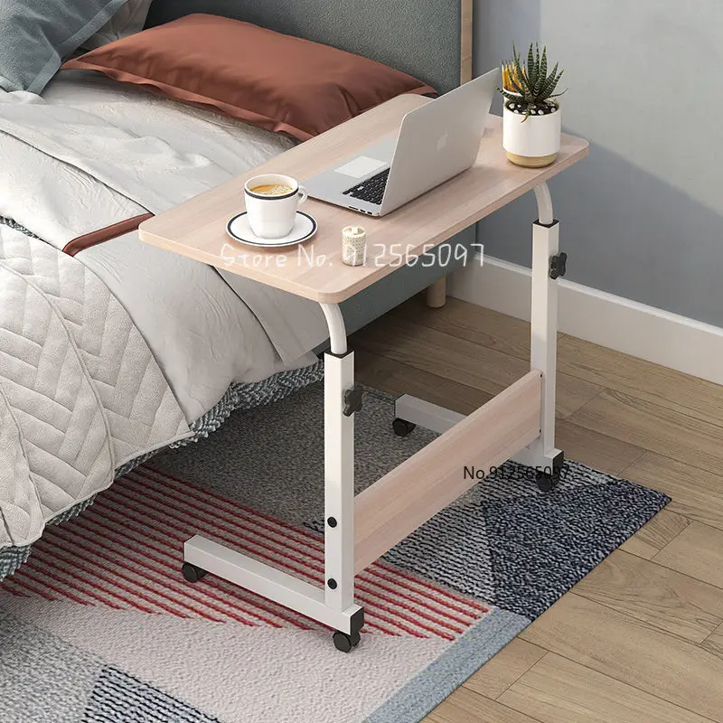 Portable Bed Side Desk Adjustable Computer Table Laptop Desk Coffee Tables Can Be Lifted Standing Desk Furniture for Living Room 2 tier end table coffee side table nightstand 60 30 42cm