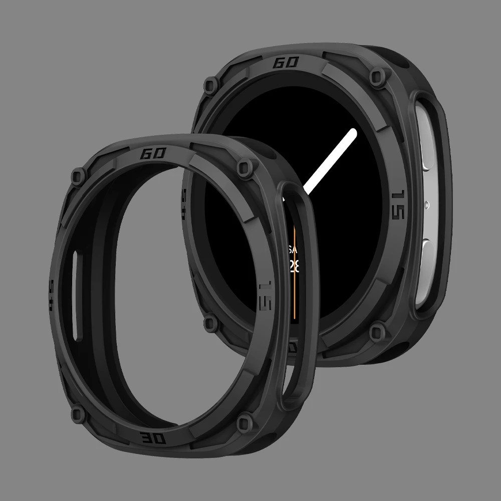 Rugged Bezel Case Protector Hard PC Bumper Frame Scale Protective cover for Samsung Galaxy 8 44mm 40mm Galaxy watch8 accessories