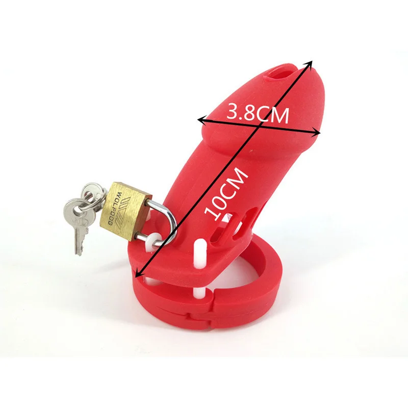 Medical Soft Silicone Male Chastity Device 1PCS With 5 Size Penis Ring Cock Cages Virginity Lock Sex Toys For Men Couple penis chastity cage,chastity lock sex toy,penis cock ring