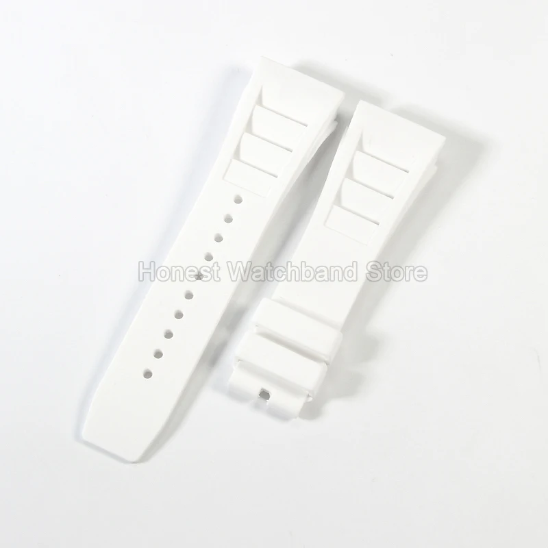 Accessori per orologi in silicone durevoli resistenti all'usura impermeabili verde giallo bianco grigio rosso per cinturino per orologio Richard Mille RM011 52
