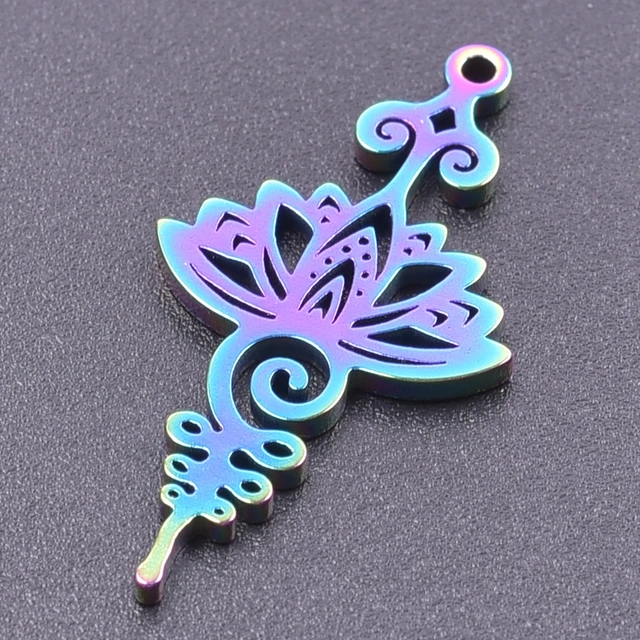 Stainless Steel Pendants Charm Alternative Set 5pcs 4