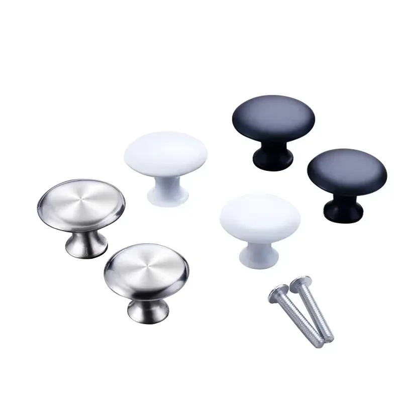 Kitchen Door Handles Furniture Handles European Mushroom Kitchen Cabinet Door Handle Modern Simple Wardrobe Cabinet Drawer Knobs for Furniture