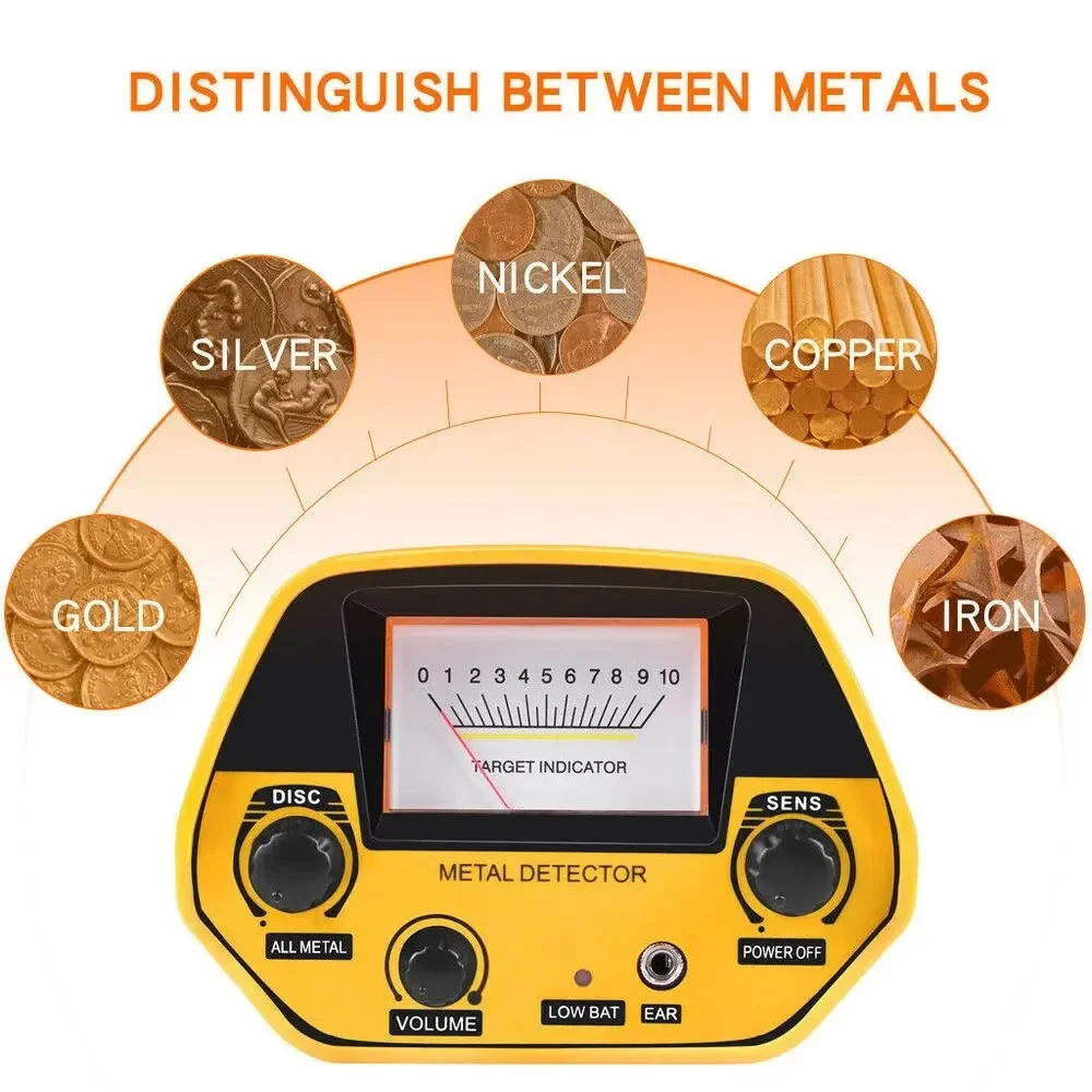 MD-5090 Metal Detector Detection Instrument Underground Gold Hunter Treasure Digger