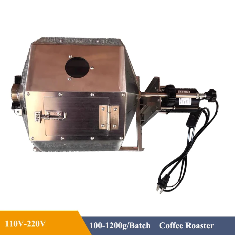 100-1200G/Batch Electric Coffee Beans Roasting Baking Machine Gas Direct Nuts Grain Soybean Beans Roaster Coffee Roaster