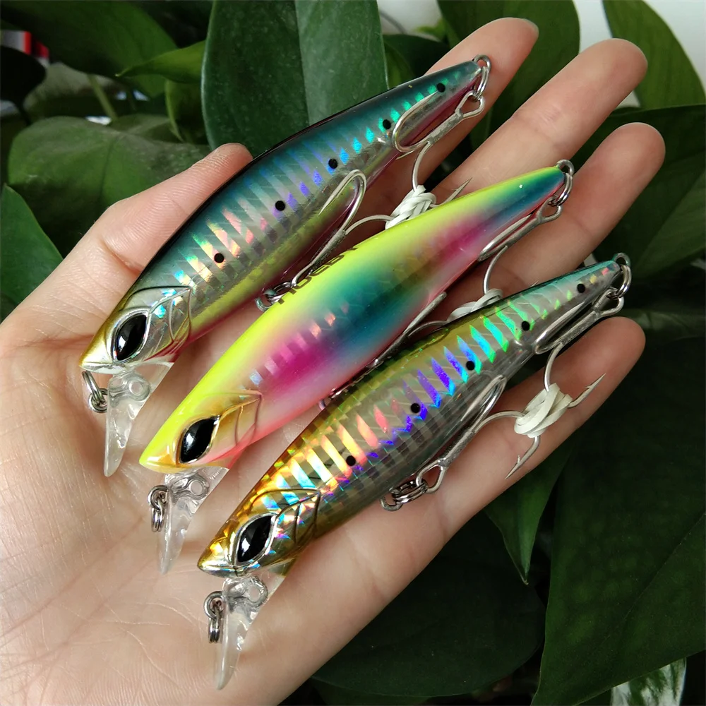 

NOEBY 3pcs 90mm 21g Sinking 0.5m-2m Minnow Fishing Lure Wobbler 3D Eyes Lifelike Hard Bait Fishing Tackle