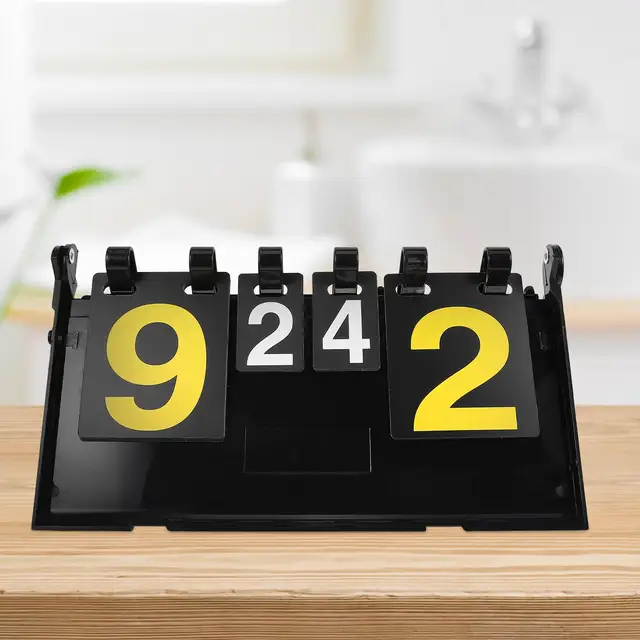 Portable Flipping Scoreboard PVC Waterproof Sports Score Board Tabletop Basketball Tennis Badminton Net Game Accessories 2