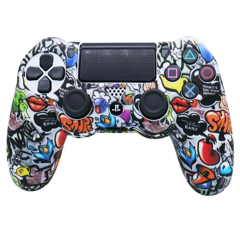 Silicone Protective Cases For PS4 Controle Controller Skin Gamepad Case Games Accessories Joystick Cover