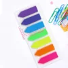 7 Packs 1400 Sheets Transparent Sticky Notes Self-Adhesive Annotation Books Bookmarks Memo Pad Index Tabs Stationery 5