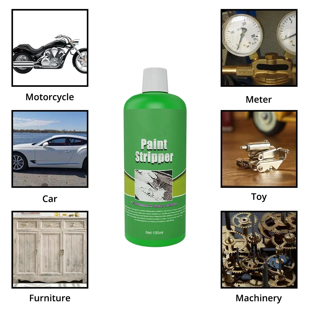 Auto Wheel Seamless Cleaning Scrape Paint Remover 100ml for Stripping Metal Surface Effective Care Efficient Treatment Wash Tool car scratch remover car cleaning agent