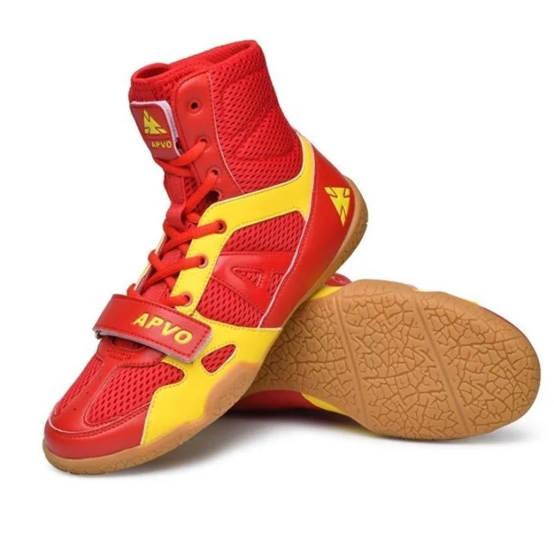 Men's and Women's Professional Sports Shoes Non-slip and Wear-resistant Boxing Shoes Lightweight Breathable Wrestling