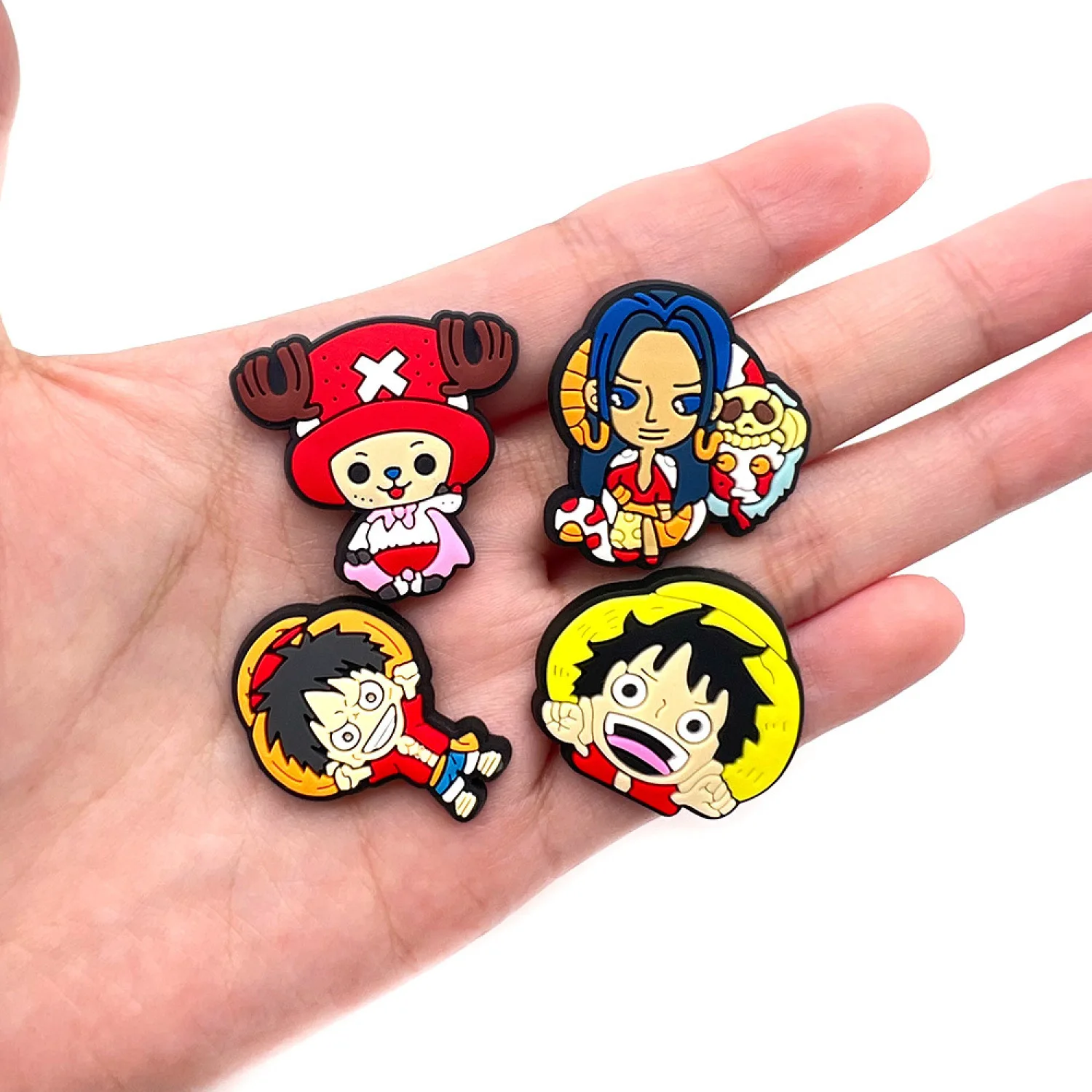 36pcs Anime One Piece Series Shoe Charms Luffy PVC Accessories Charms for Crocs Clog Buckle Slippers Decoration Kids Boys Gifts