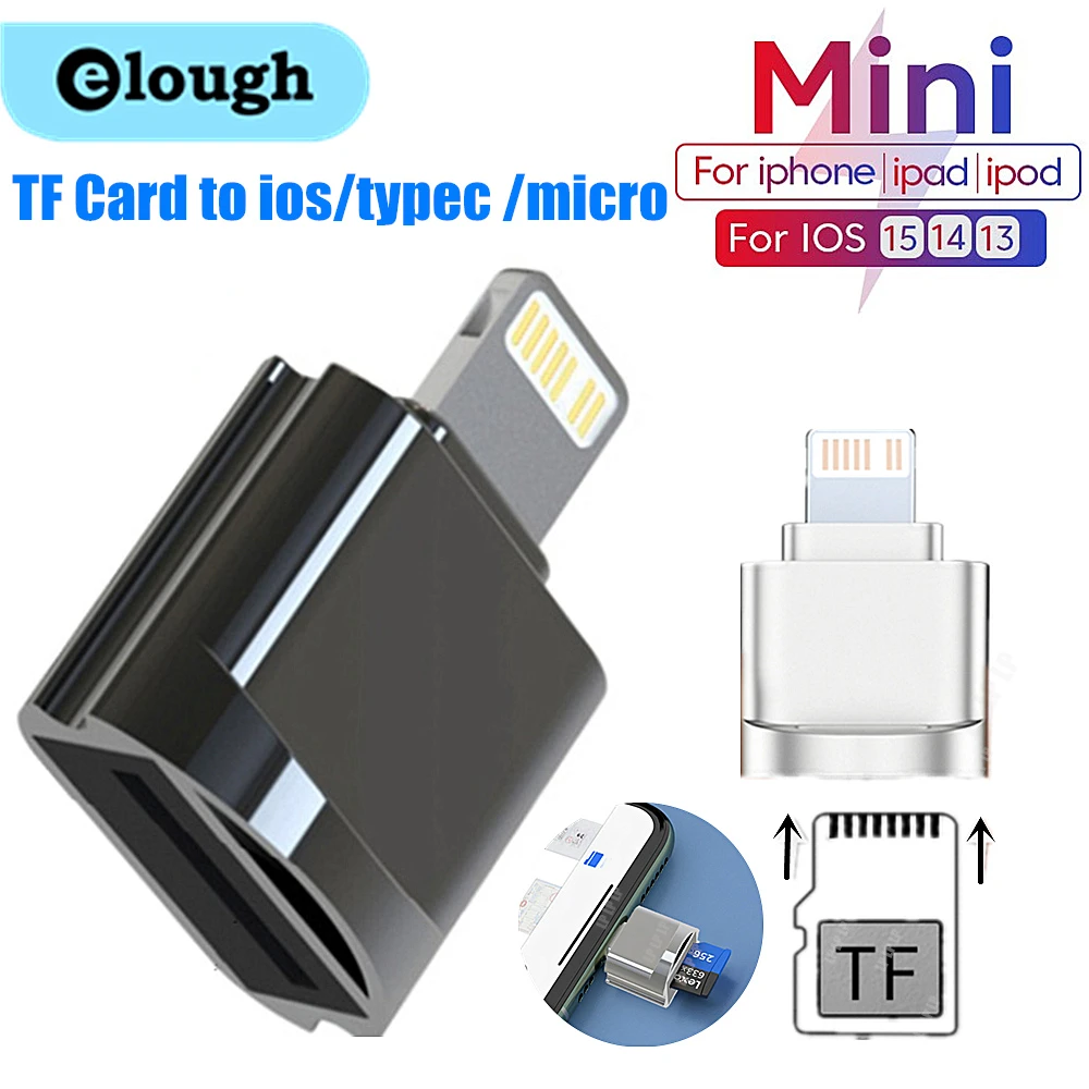 For Iphone Card Reader External Otg Adapter For Ios Micro Sd Tf Memory
