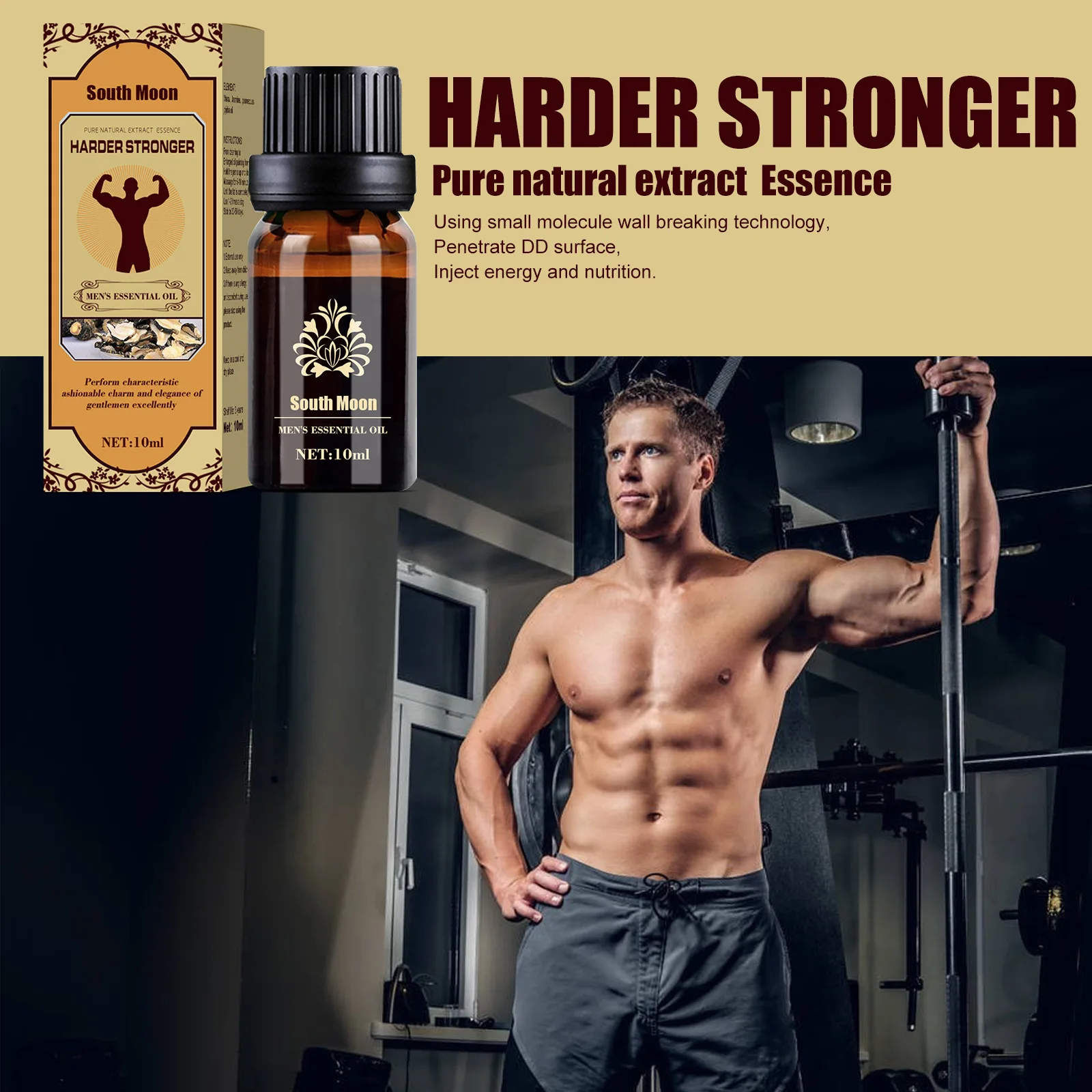 South Moon Men's essential oil, private area care vitality massage oil adult products repair health care products