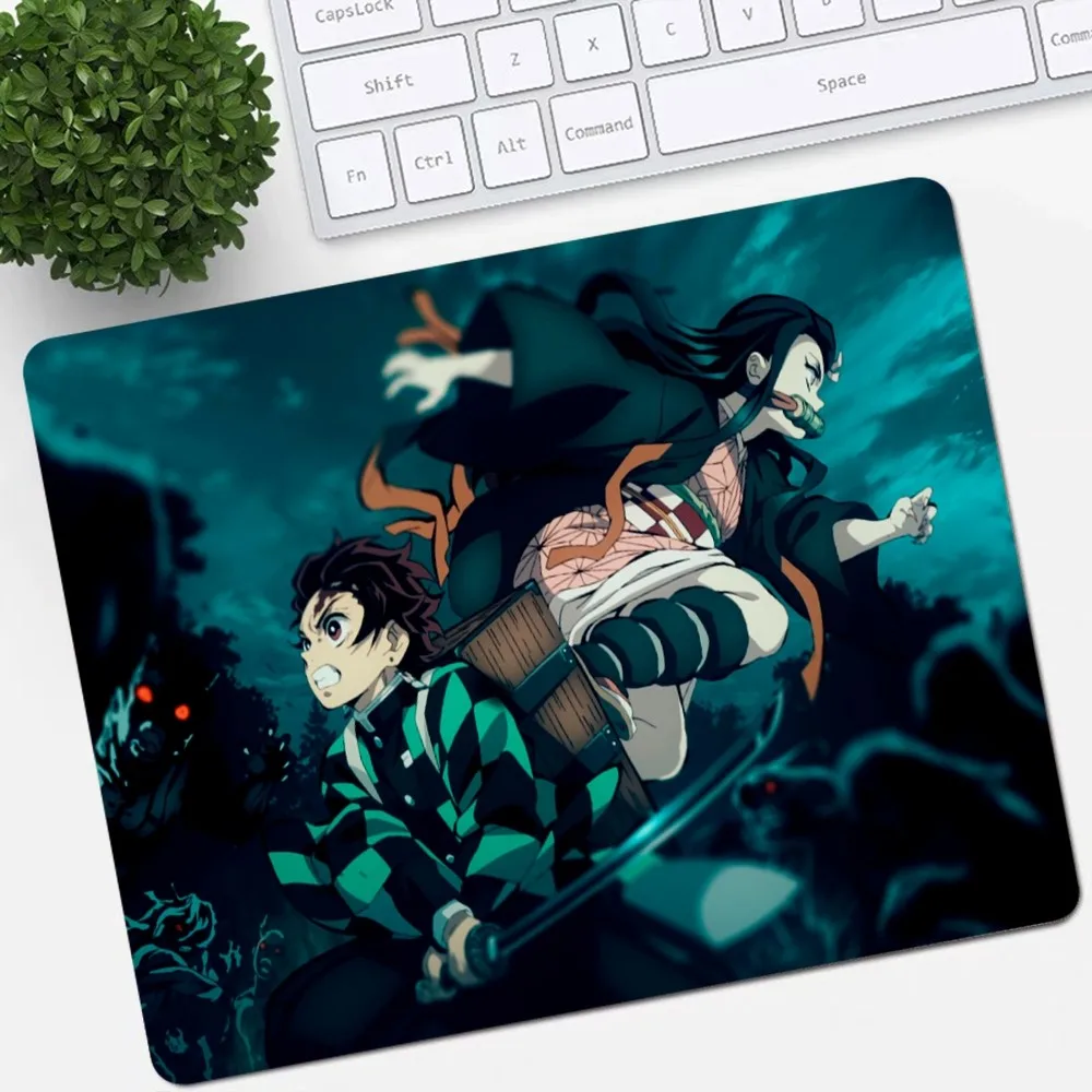 Anime Demon Slayer Kimetsu Non-slip Lockedge Gaming Mouse Pad Gamer Desk Mat Keyboard Pad Decoration Mause Pad Deskpad HomeDecor 5