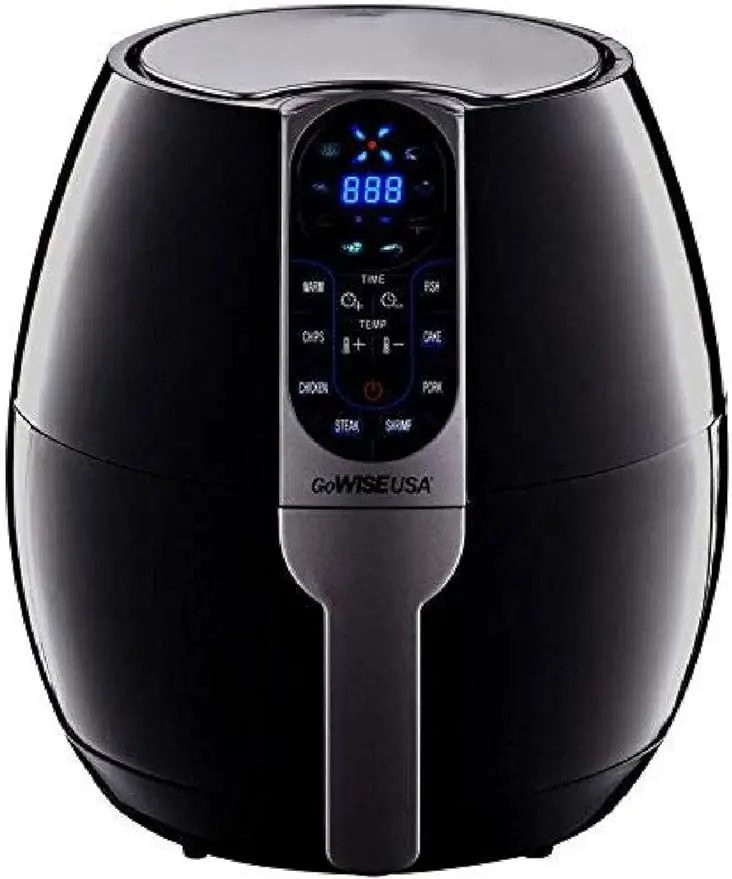 

USA 3.7-Quart Programmable Air Fryer with 8 Cook Presets, GW22638 - Black