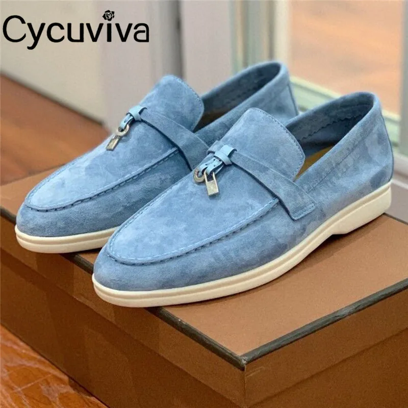 

Quality KidSuede Flat Shoes Women Slip On Loafers Leather Fringe Decor Causal Shoes Summer Walk Mules Spring Women Brand Shoes