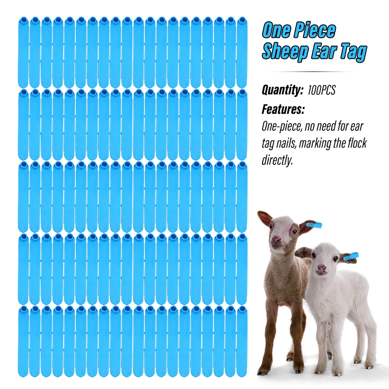 100Pcs Sheep Ear Tags Livestock Animal Ear Tag Card Goat Markers Without Numbers Farm Animal Identification Cards livestock ear tags