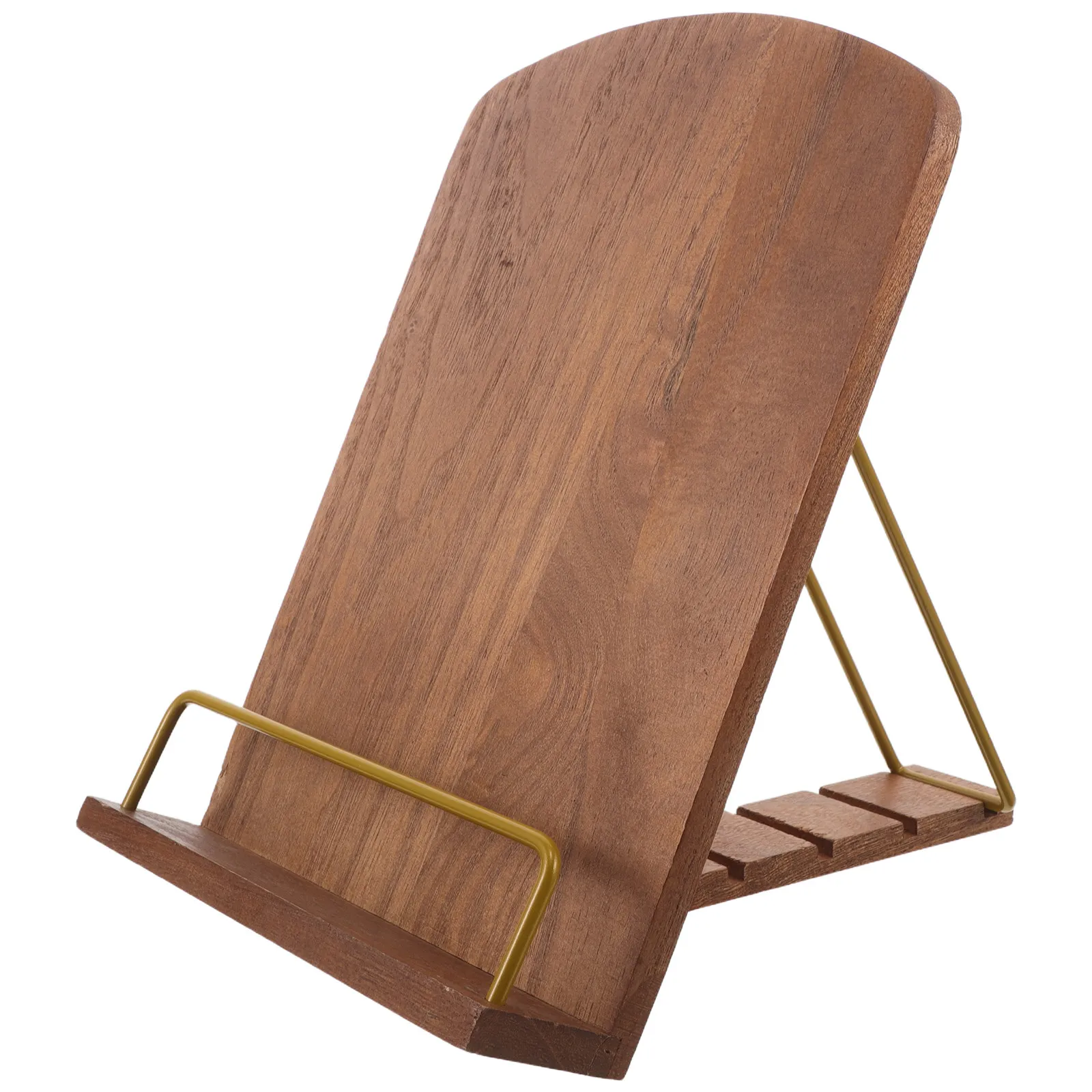 조절 가능한 나무 요리책 스탠드 주방 카운터 레시피북 홀더 러스틱 태블릿 홀더 요리용 주방 장식