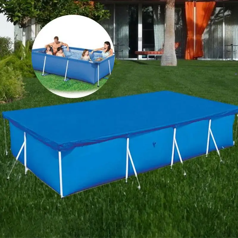 Ground Pool Cover UV-Resistant Weatherproof Covers For Pools Wear-Resistant Reusable Protector Swimming Pool Cover 400X211CM